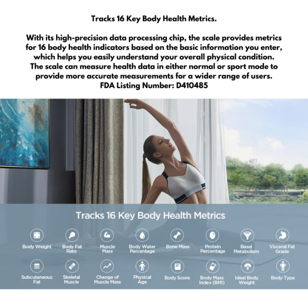 Amazfit Smart Scale เครื่องชั่งน้ำหนักอัจริยะ รับประกัน 1 ปี - Image 7