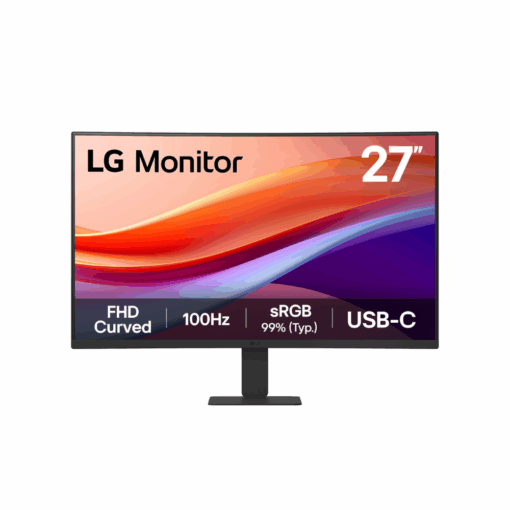 จอมอนิเตอร์ LG MOnitor FHD Curved ขนาด 27 นิ้ว พร้อม USB-C